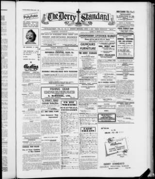 cover page of Londonderry Standard published on April 1, 1957