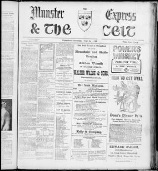 cover page of Munster Express published on May 4, 1907