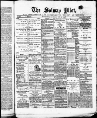 cover page of Workington Free Press and Solway Pilot published on February 2, 1878