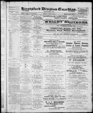 cover page of Knutsford Guardian published on June 23, 1911