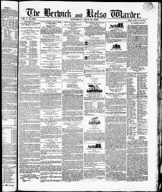 cover page of Berwick Warder published on June 18, 1836