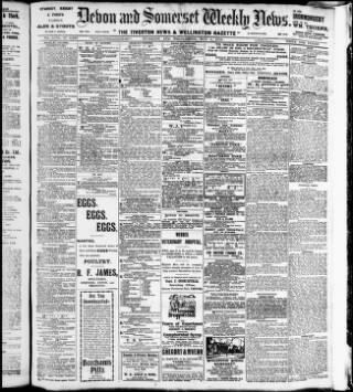 cover page of Devon and Somerset News published on May 4, 1916