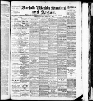 cover page of Norwich Argus published on February 2, 1901