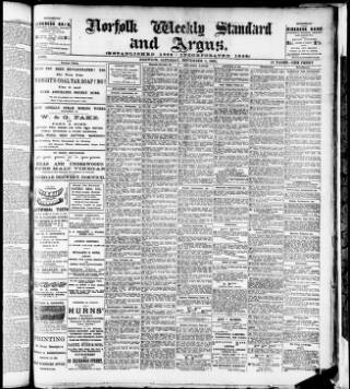 cover page of Norwich Argus published on November 2, 1901