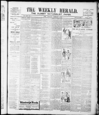 cover page of Cork Weekly Herald published on February 2, 1901