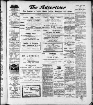 cover page of Drogheda Advertiser published on May 2, 1900