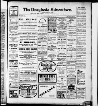 cover page of Drogheda Advertiser published on May 4, 1910