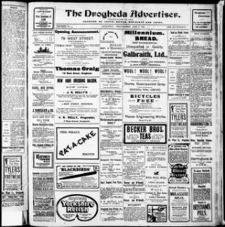 cover page of Drogheda Advertiser published on August 2, 1911