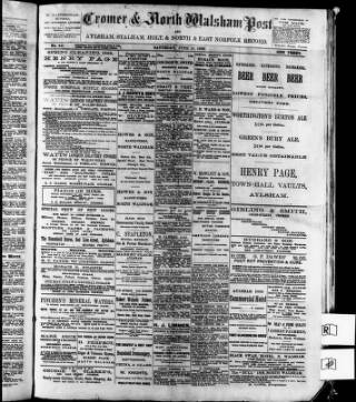 cover page of Cromer & North Norfolk Post published on June 18, 1898