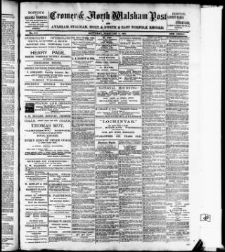 cover page of Cromer & North Norfolk Post published on February 2, 1901