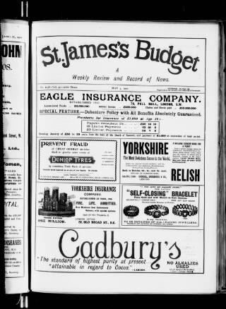 cover page of St. James's Budget published on May 4, 1900