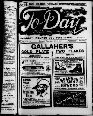 cover page of To-day published on May 2, 1901