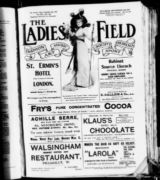 cover page of Ladies' Field published on November 2, 1901