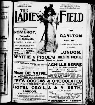 cover page of Ladies' Field published on February 2, 1907