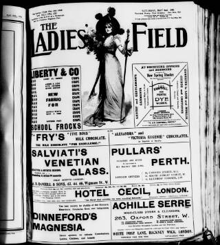cover page of Ladies' Field published on May 2, 1908