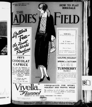 cover page of Ladies' Field published on March 19, 1921