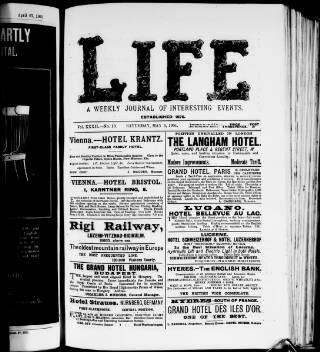 cover page of Life published on May 4, 1901