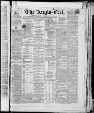 cover page of Anglo-Celt published on March 19, 1857