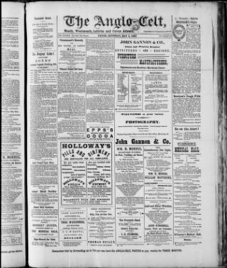 cover page of Anglo-Celt published on May 4, 1895