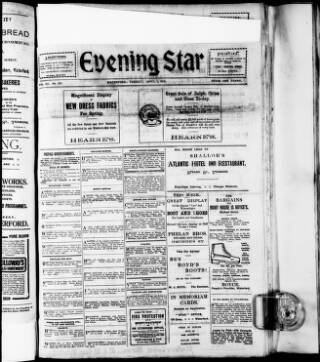 cover page of Waterford Evening Star published on April 1, 1919