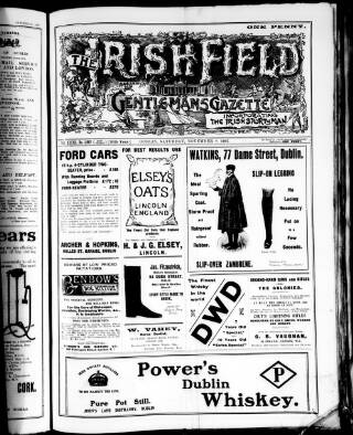 cover page of Irish Field published on November 2, 1907