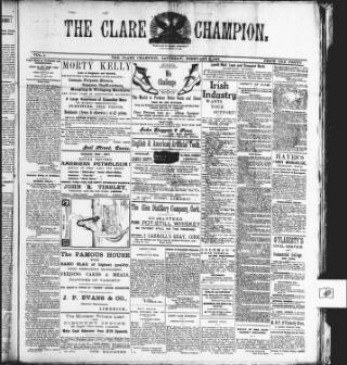 cover page of Clare Champion published on February 2, 1907