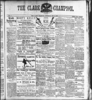 cover page of Clare Champion published on May 4, 1907