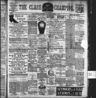 cover page of Clare Champion published on March 19, 1910