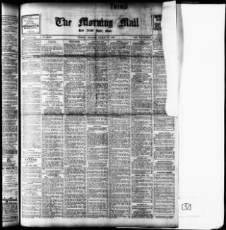 cover page of Morning Mail (Dublin) published on March 19, 1906