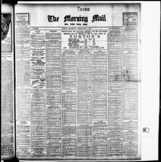 cover page of Morning Mail (Dublin) published on February 2, 1907