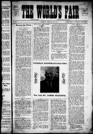 cover page of World's Fair published on February 2, 1907