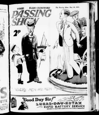 cover page of Passing Show published on May 16, 1931