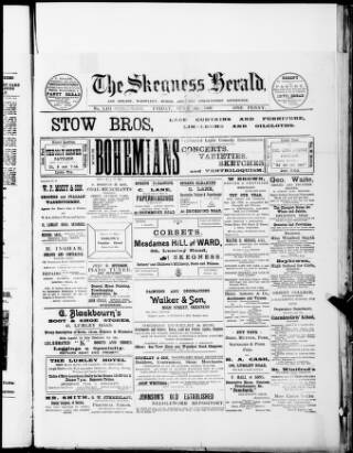 cover page of Skegness Herald published on June 18, 1909