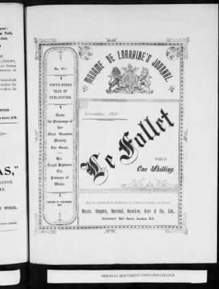 cover page of Le Follet published on November 1, 1896