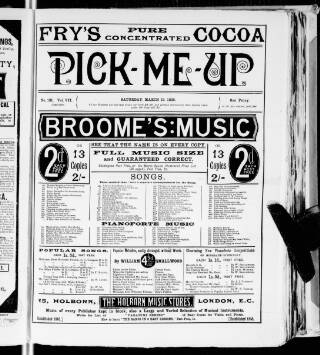 cover page of Pick-me-up published on March 19, 1892