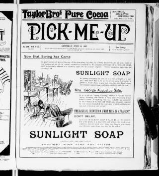 cover page of Pick-me-up published on June 18, 1892