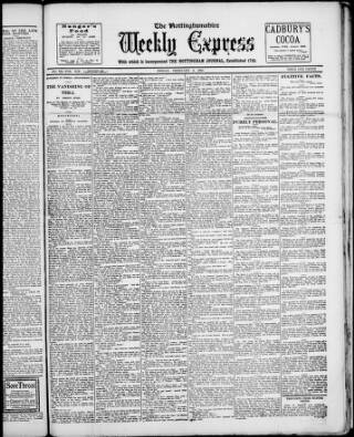 cover page of Nottinghamshire Weekly Express published on February 2, 1900