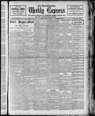 cover page of Nottinghamshire Weekly Express published on May 4, 1906
