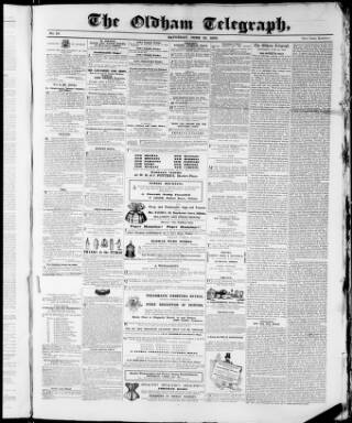 cover page of Illustrated Oldham Telegraph published on June 18, 1859