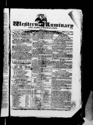 cover page of Flindell's Western Luminary published on February 2, 1819