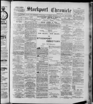 cover page of Stockport Chronicle published on September 17, 1902