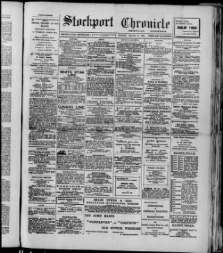 cover page of Stockport Chronicle published on March 19, 1906