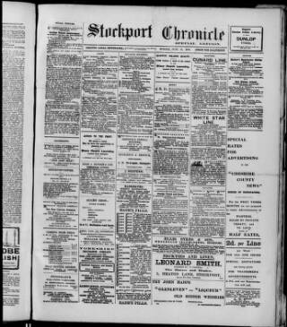cover page of Stockport Chronicle published on June 18, 1906