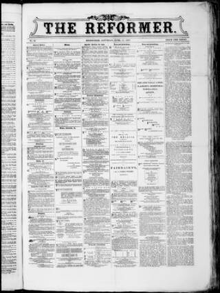 cover page of Reformer (Edinburgh) published on June 18, 1870