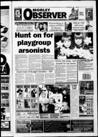 cover page of Morley Observer published on March 19, 1998