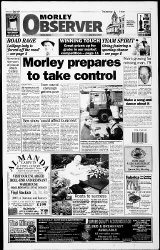 cover page of Morley Observer published on September 17, 1998