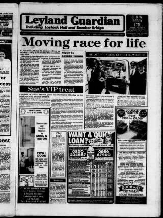cover page of Leyland Guardian published on June 18, 1987