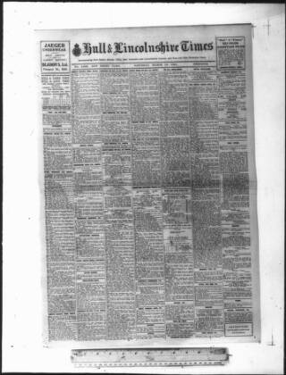 cover page of Hull Times published on March 19, 1927