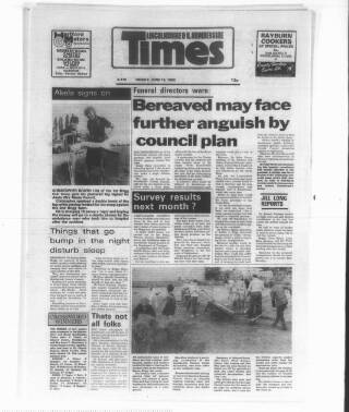 cover page of Hull Times published on June 18, 1982