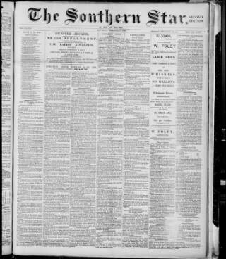 cover page of Southern Star (Skibbereen) published on December 15, 1894